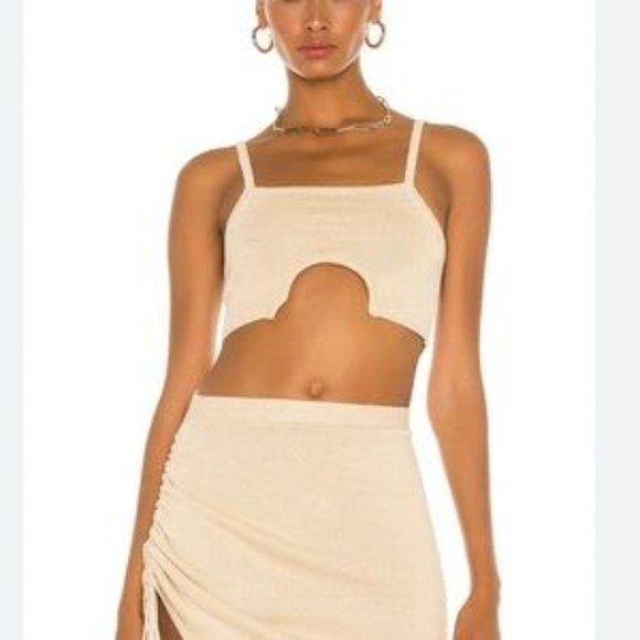NWT Joostricot Revolve Shopbop Half Moon Cami In Sandstone Size Large - Picture 1 of 5